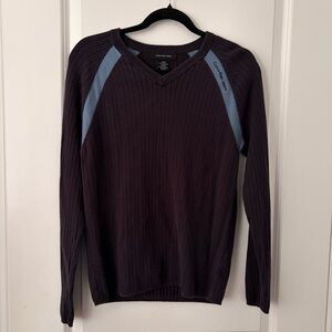 Calvin Klein Vintage V-neck Cotton Sweater